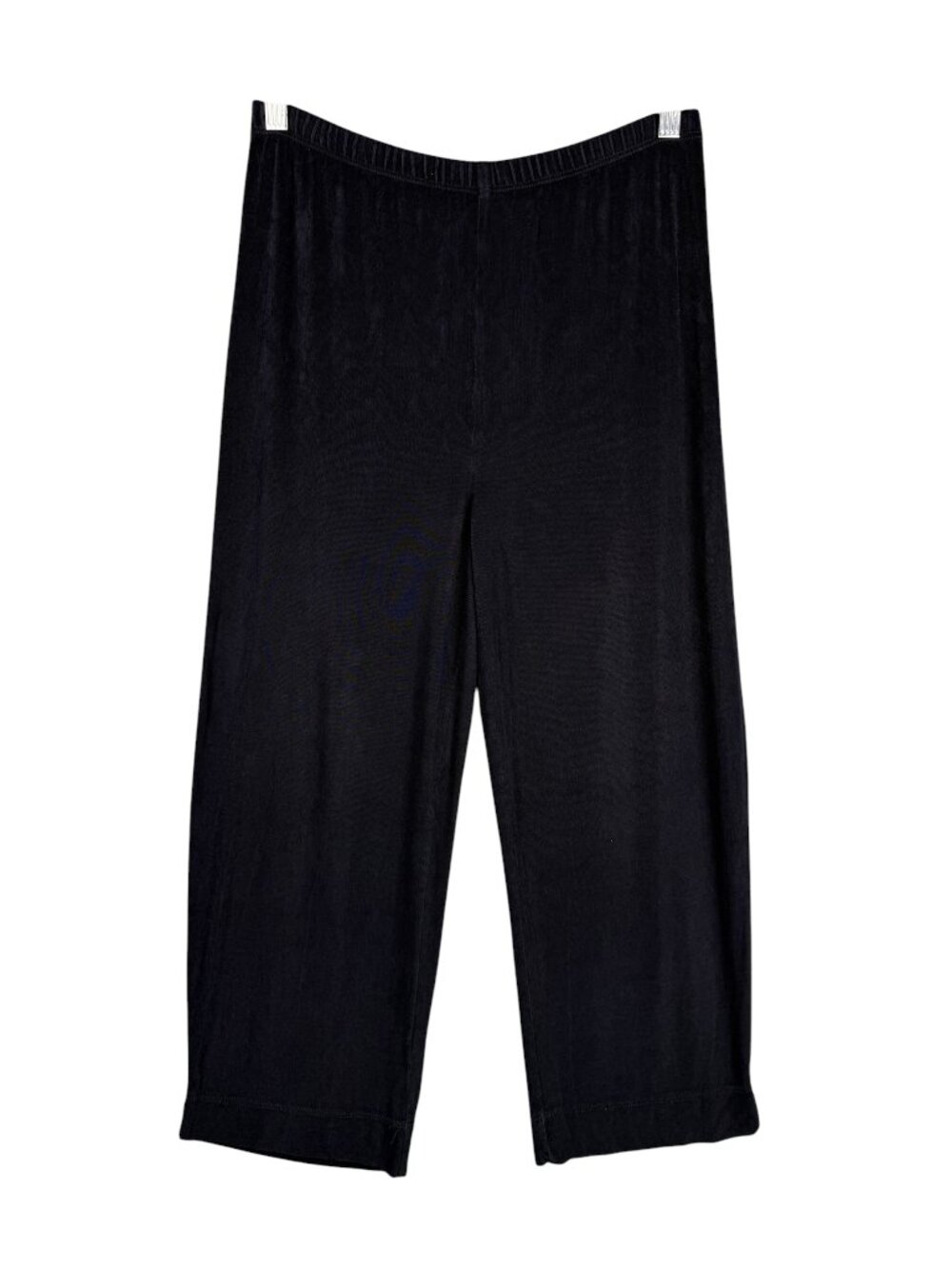 Chico's Travelers 0 US S 4 Slinky Knit Cropped Straight Leg Pull On Pants